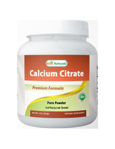 Citrato de Calcio en Polvo Mejores Naturales 600 mg 0.45 kg