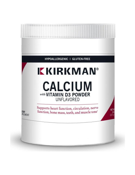 Suplemento de Calcio en Polvo Kirkman 226.8 g con Vitamina D3