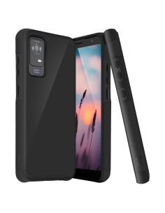 Funda Antigolpes Doble Capa TJS para TCL ION X, ION V, 40 Z - Negro