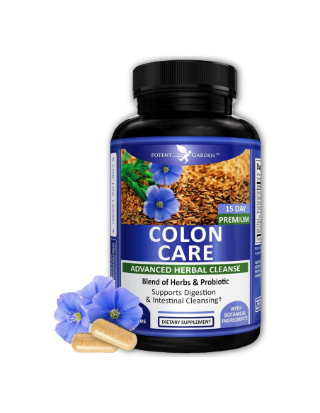 Cápsulas de Limpieza del Colon Potent Garden 30 Unidades