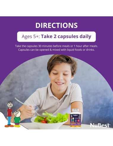 NuBest Tall | Suplemento de Crecimiento para Niños 5+ | Paquete 3