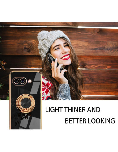 Funda Google Pixel 9a Hlgcokro Silicona Magnética Negra