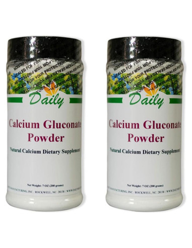 Polvo de Gluconato de Calcio Daily Manufacturing 200 g Suplemento
