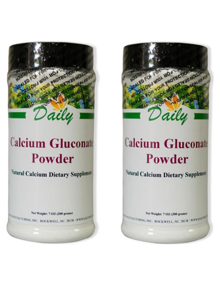 Polvo de Gluconato de Calcio Daily Manufacturing 200 g Suplemento