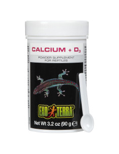 Suplemento de Calcio + D3 Exo Terra 90.7 g para Reptiles