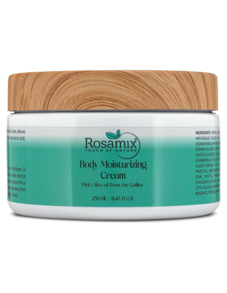 Crema Hidratante Corporal Rosamix 250 ml - Manteca de Karité y Ácido Hialurónico