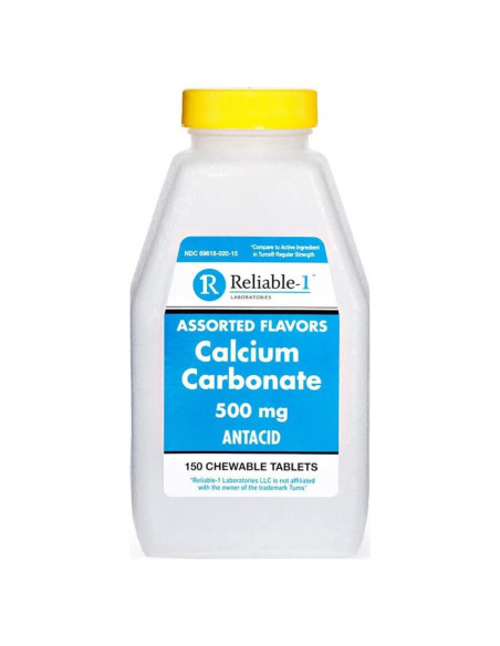 Carbonato de Calcio Reliable 1 500 mg 150 Tabletas