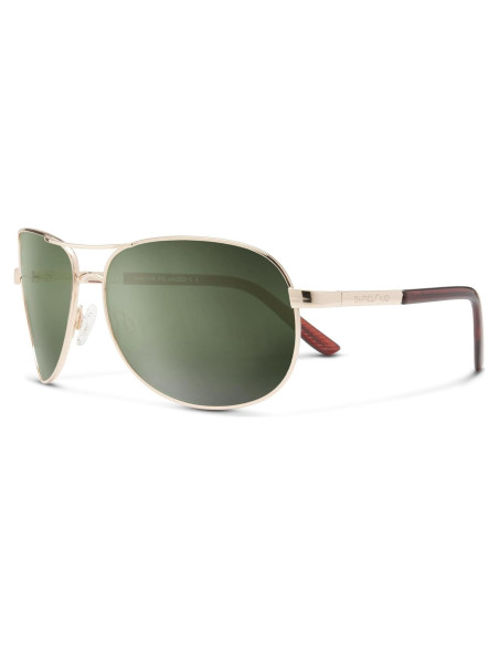 Gafas de Sol Aviador Suncloud Dorado Verde Polarizado
