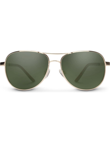 Gafas de Sol Aviador Suncloud Dorado Verde Polarizado