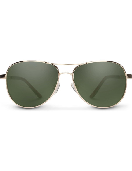Gafas de Sol Aviador Suncloud Dorado Verde Polarizado