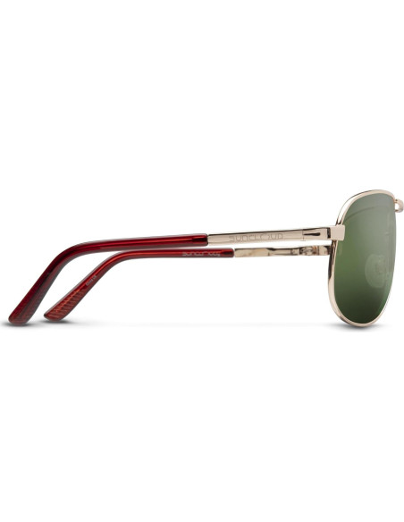 Gafas de Sol Aviador Suncloud Dorado Verde Polarizado