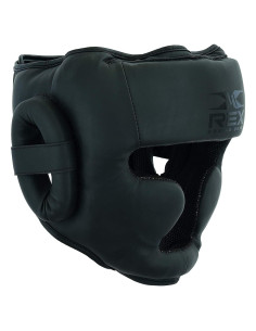 Casco de Boxeo Rex Sports Negro Mate Grande para MMA