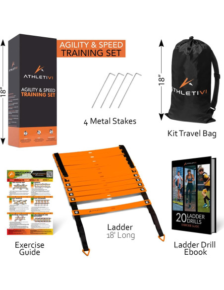 Conjunto de Entrenamiento de Agilidad Athletivi - Escalera 5.49m