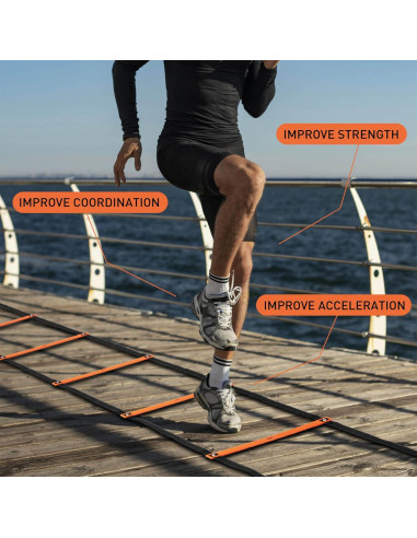 Conjunto de Entrenamiento de Agilidad Athletivi - Escalera 5.49m