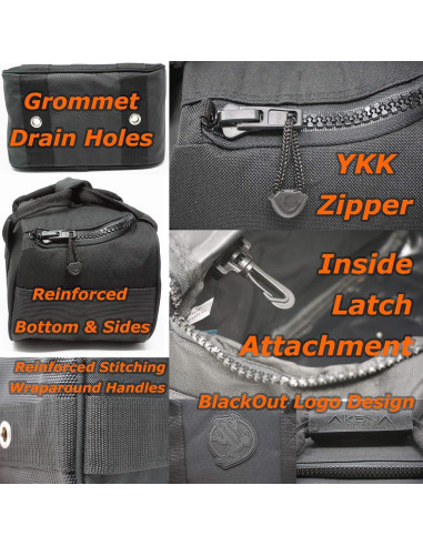 Bolsa de Almacenamiento de Buceo AKONA Blackout 7L Resistente