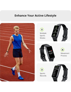 Rastreador de Fitness AKAGEAR T115 Negro Pantalla AMOLED 1.58" 2