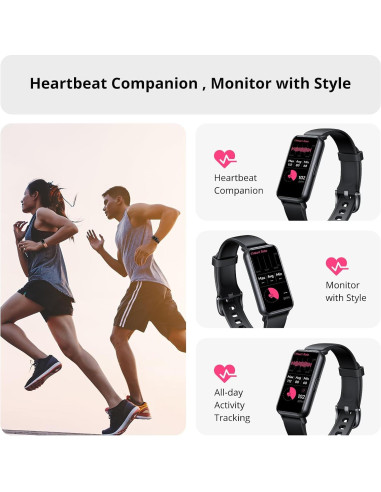 Rastreador de Fitness AKAGEAR T115 Negro Pantalla AMOLED 1.58"