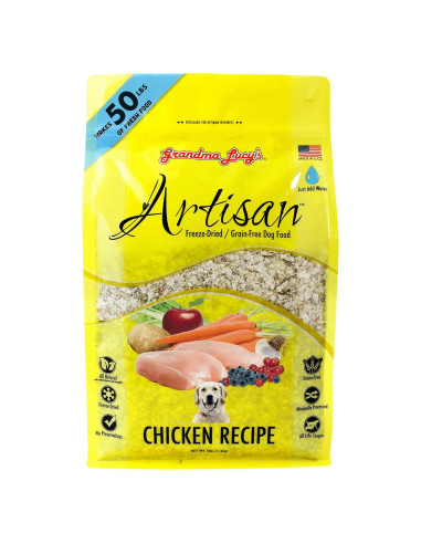 Comida para Perros Liofilizada Grandma Lucy Pollo 4.54Kg