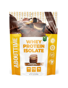 Polvo de Proteína de Suero About Time 24g Chocolate Cacahuate