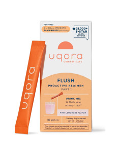 Suplemento Uqora Flush 10 Paquetes Limonada Rosa 5.4g