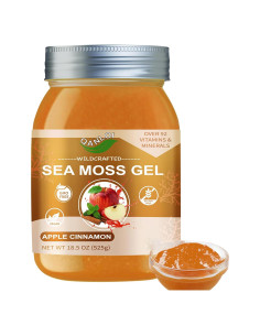Gel Crudo de Musgo Marino QANLOI 525g Sabor Manzana Canela