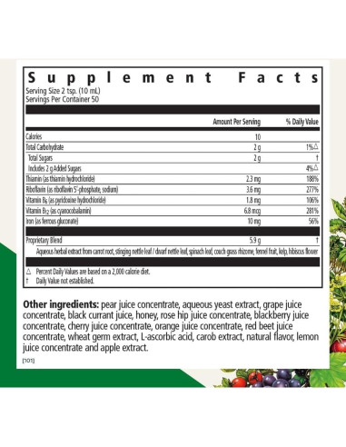 Fórmula Líquida de Hierro y Vitaminas B y C 500ml