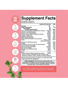 Gomitas Prenatales Veganas Natures Craft con Hierro y Ácido Fólico 2