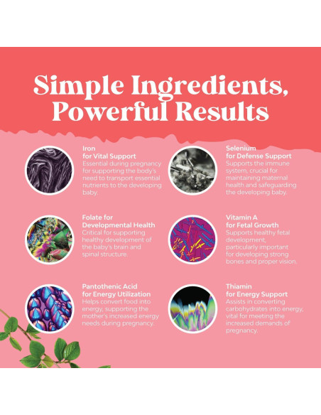 Gomitas Prenatales Veganas Natures Craft con Hierro y Ácido Fólico