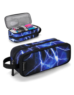 Estuche de Lápices Choco Mocha Azul 2 Compartimentos 22x10x10cm