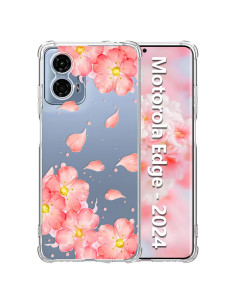 Funda Clara Floral Tcaraersing para Motorola Moto Edge 2024