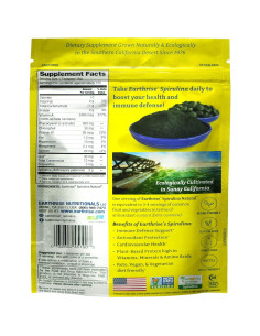 Polvo de Spirulina Natural Earthrise 454g - Vegano y Sin Gluten 2
