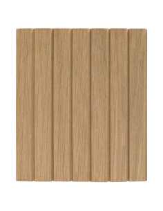 Panel decorativo tambour de veneer de roble rojo 2.44x1.22m