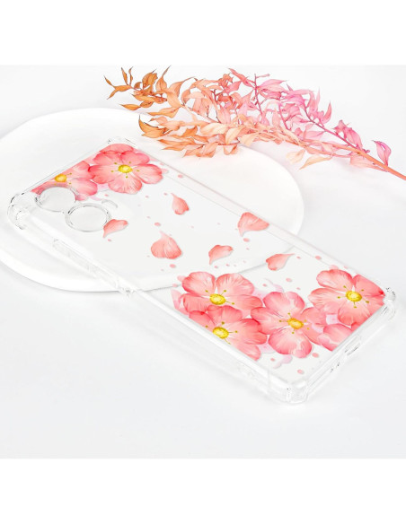 Funda Clara Floral Tcaraersing para Motorola Moto Edge 2024