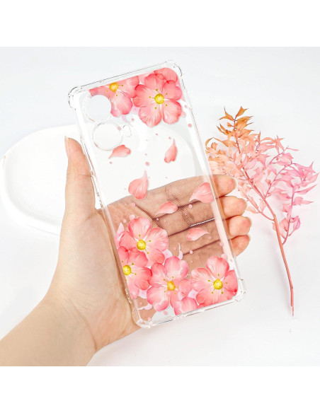 Funda Clara Floral Tcaraersing para Motorola Moto Edge 2024