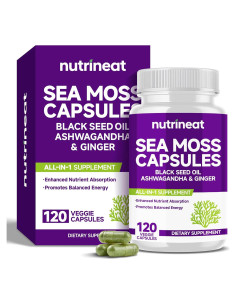 Cápsulas de Musgo Marino NutriNeat 120 Unidades Suplemento Natural