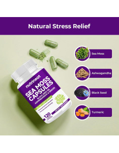 Cápsulas de Musgo Marino NutriNeat 120 Unidades Suplemento Natural 2