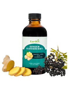 Jarabe Inmunidad Earthn Jengibre y Saúco 118ml Vitamina C