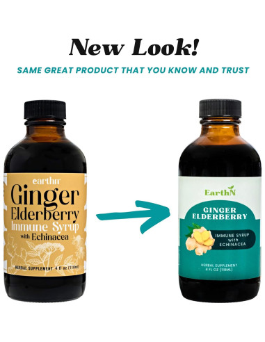 Jarabe Inmunidad Earthn Jengibre y Saúco 118ml Vitamina C