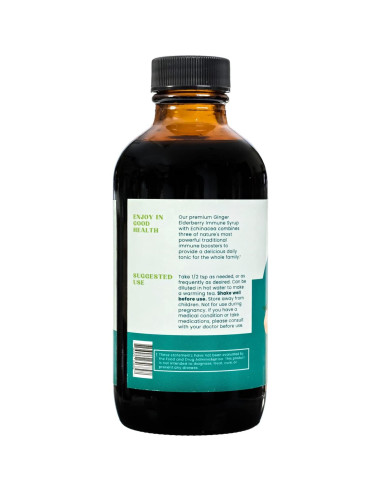 Jarabe Inmunidad Earthn Jengibre y Saúco 118ml Vitamina C