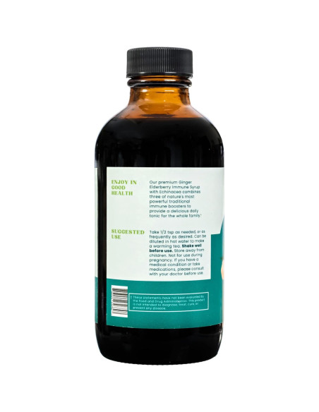 Jarabe Inmunidad Earthn Jengibre y Saúco 118ml Vitamina C