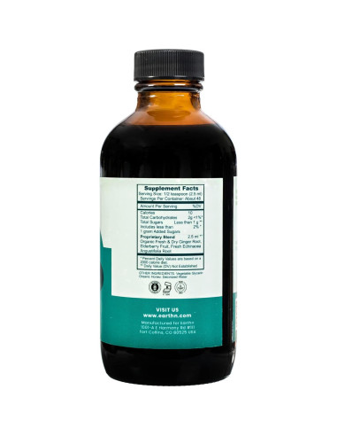 Jarabe Inmunidad Earthn Jengibre y Saúco 118ml Vitamina C