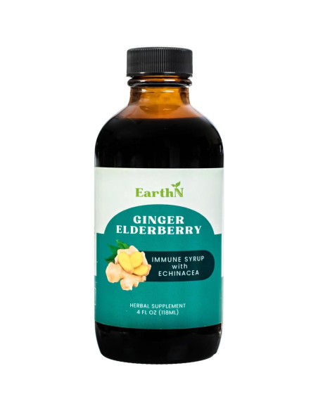Jarabe Inmunidad Earthn Jengibre y Saúco 118ml Vitamina C