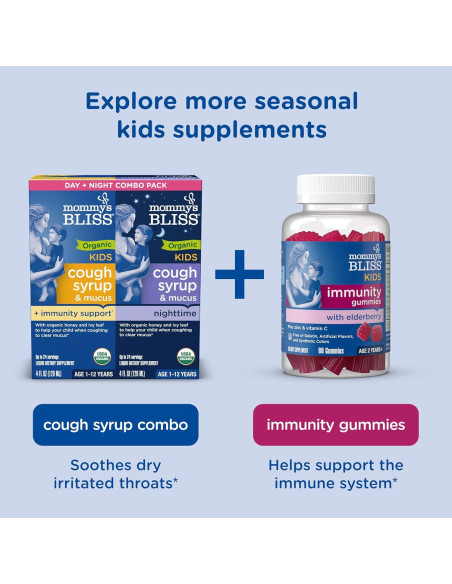 Jarabe de Saúco Orgánico Mommy's Bliss 89 ml - Inmunidad Niños