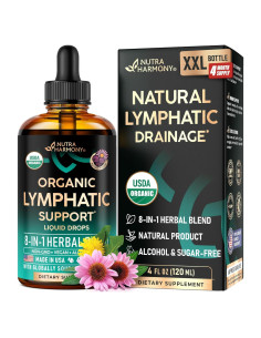 Gotas Drenaje Linfático Orgánico USDA Nutra Harmony 118 ml