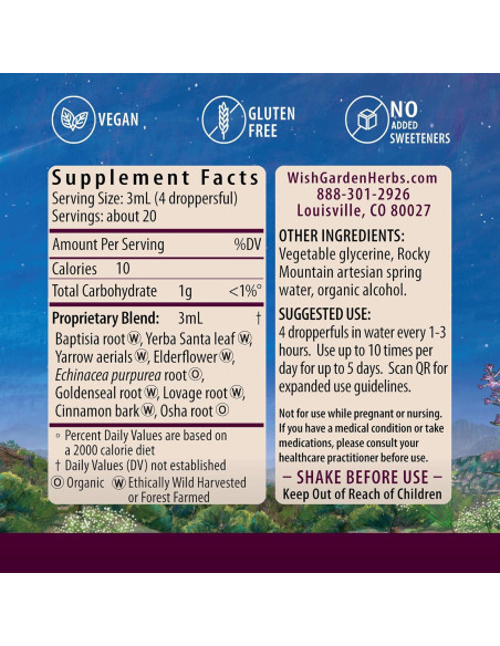 Suplemento Inmunológico Kick-Ass WishGarden 60ml - Activador Herbal