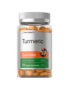 Gomitas de Cúrcuma Horbach 70 Unidades Sabor Mango Durazno