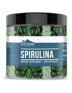 Cápsulas de Espirulina Elementos de la Tierra 200 Unidades