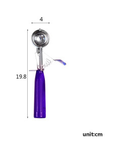 Juego de cucharas para helado Longluosi 4 cm acero inoxidable 2