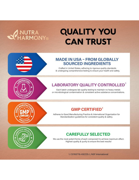 Suplemento de Cúrcuma y Curcumina 2365 mg Nutra Harmony - 120 Cápsulas