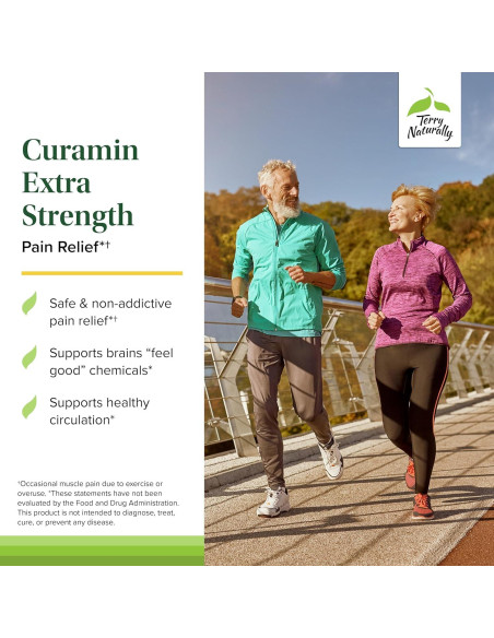 Suplemento Curamin Extra Strength Terry Naturally - 30 Tabletas